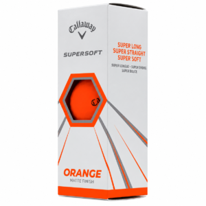 Callaway Supersoft Golfo Kamuoliukai Oranžinės sp. (3 vnt.)