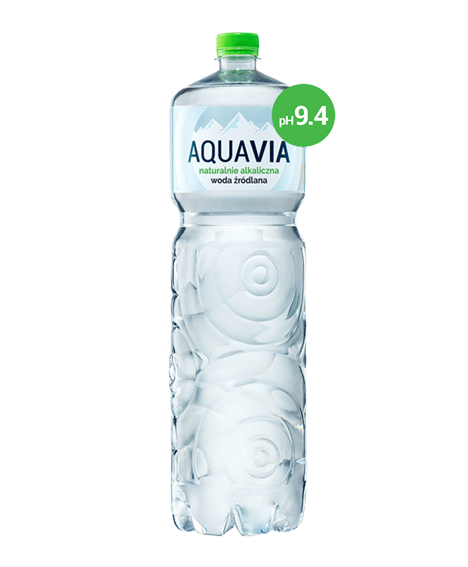 Aquavia Natūraliai Šarminis Šaltinio Vanduo pH 9,4