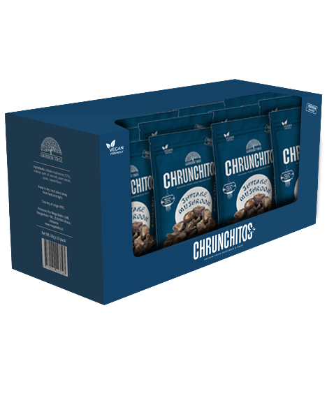 Garden Tree Chrunchitos Vakuume Kepti Traškūs Japoniški Grybai Shiitake, 60 g (2 arba 16 vnt.) - Image 2