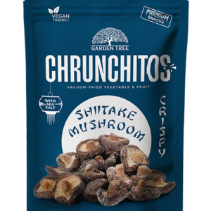 Garden Tree Chrunchitos Vakuume Kepti Traškūs Japoniški Grybai Shiitake, 60 g (2 arba 16 vnt.)