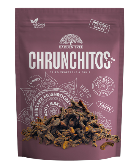 Garden Tree Chrunchitos Džiovintos Japoniškų Grybų Shiitake Šaknys, 60 g (16 vnt.)