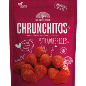 Garden Tree Chrunchitos Šaltyje Džiovintos Braškės, 45 g (16 vnt.)