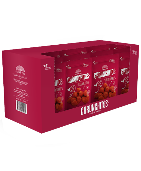 Garden Tree Chrunchitos Šaltyje Džiovintos Braškės, 45 g (16 vnt.) - Image 2