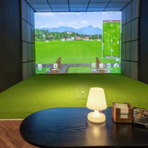 Žaidimas FlightScope Mevo+ Golfo Simuliatoriumi