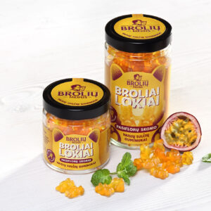 Pasiflorų Skonio Guminukai Broliai Lokiai Stiklainėlyje