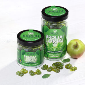 Obuolių Skonio Guminukai Broliai Lokiai Stiklainėlyje