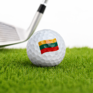 Golfo Kamuoliukai Su Lietuvos Vėliava