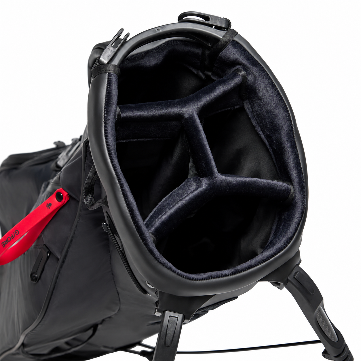 G/Fore Parachute Carry Golf Bag Golfo Krepšys Juodos Spalvos - Image 5